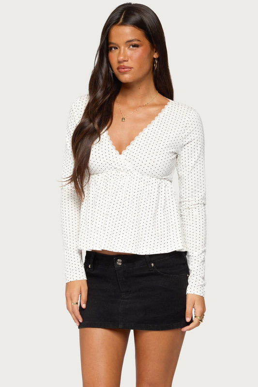 Kenzie Long Sleeve Babydoll Top