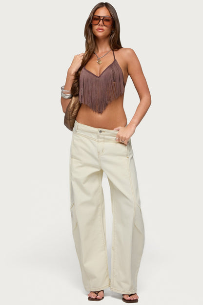 Kienna Fringed Bra Top