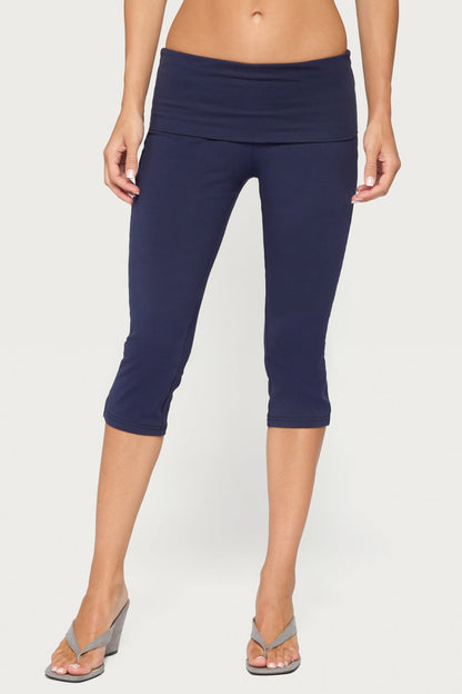 Rocio Foldover Capri Trousers