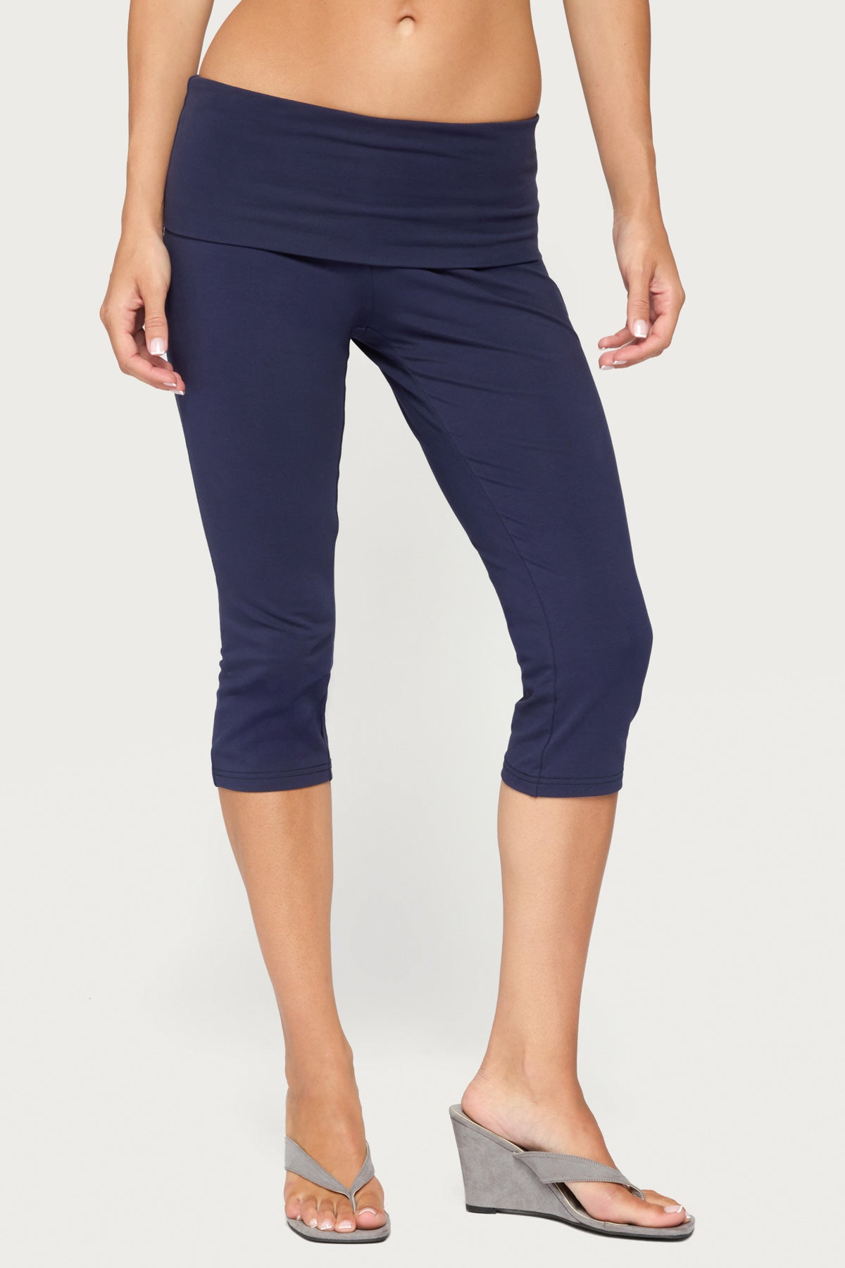 Rocio Foldover Capri Trousers