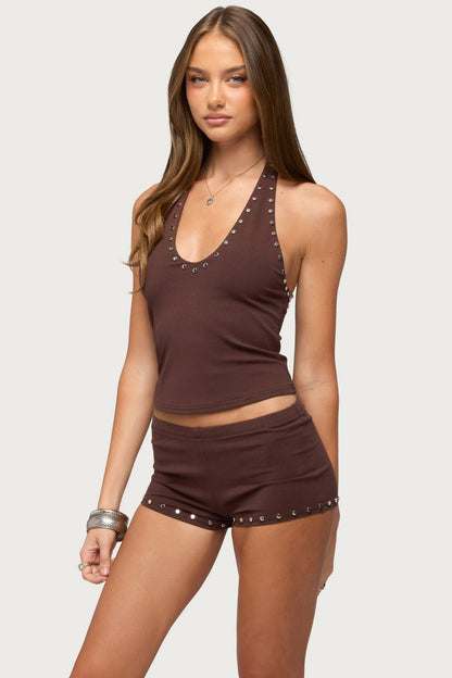 Ariadna Studded Halter Top