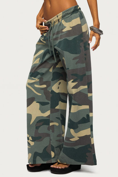 Allen Camo Wide Leg Joggers