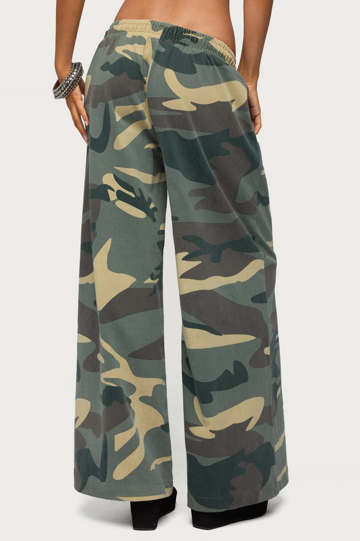 Allen Camo Wide Leg Joggers