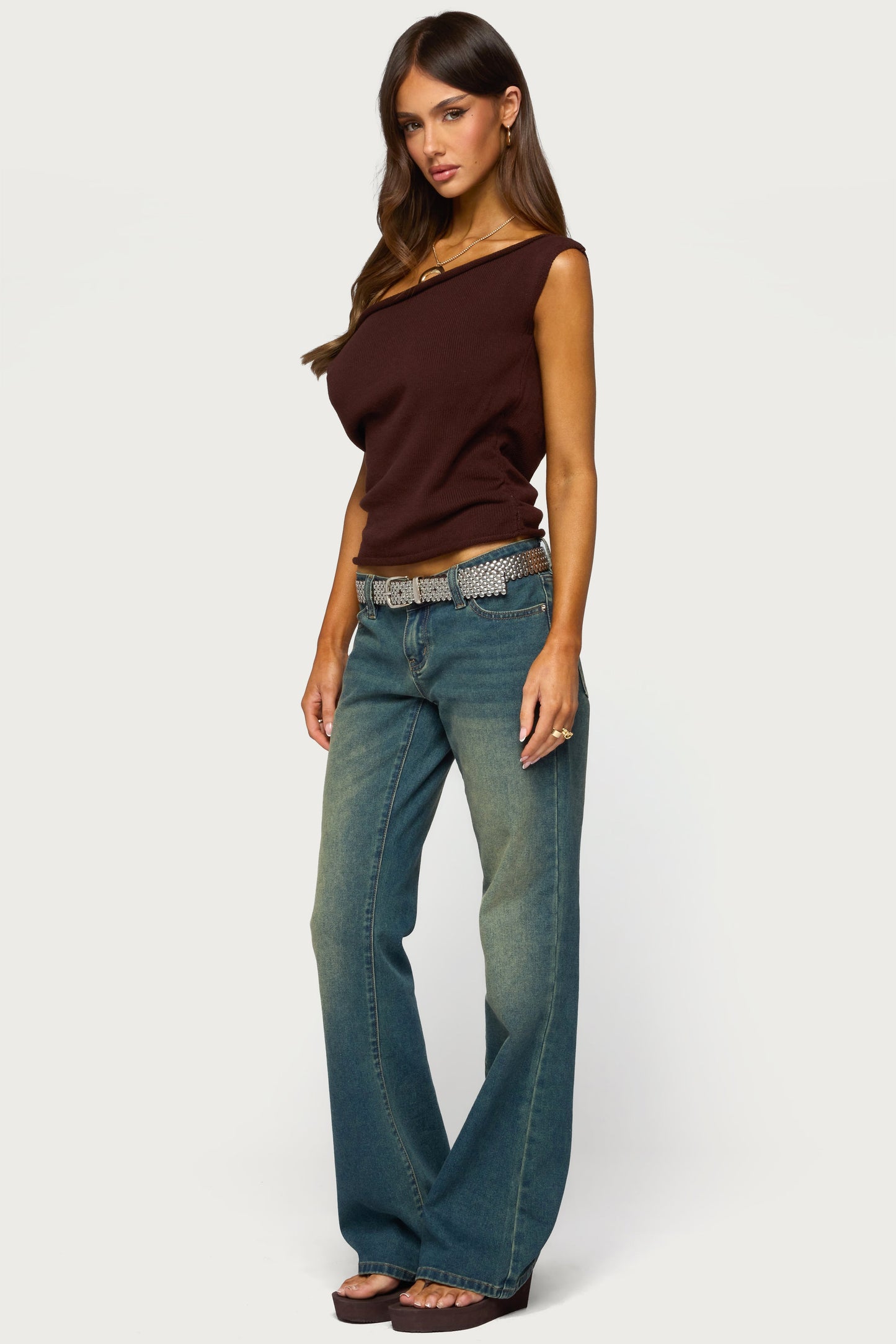 Lauria Off Shoulder Knit Top