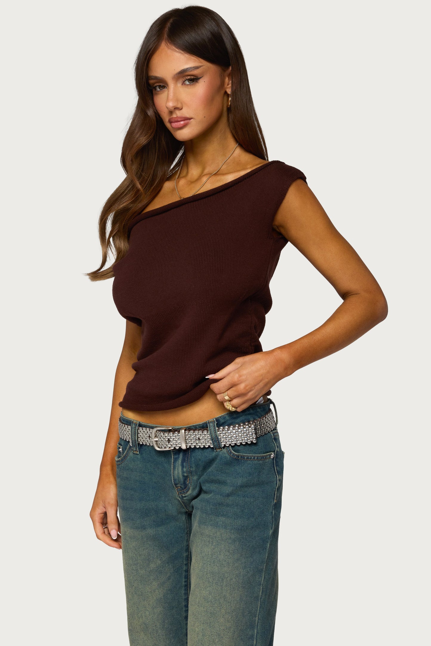 Lauria Off Shoulder Knit Top