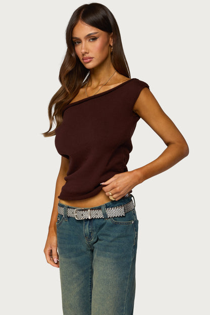 Lauria Off Shoulder Knit Top