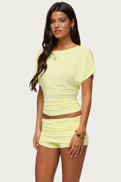 Maevie Ruched Waist Top