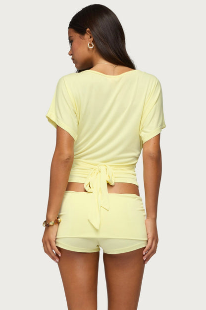 Maevie Ruched Waist Top