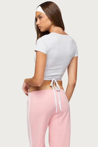 Yilenah Wrap V Neck Top