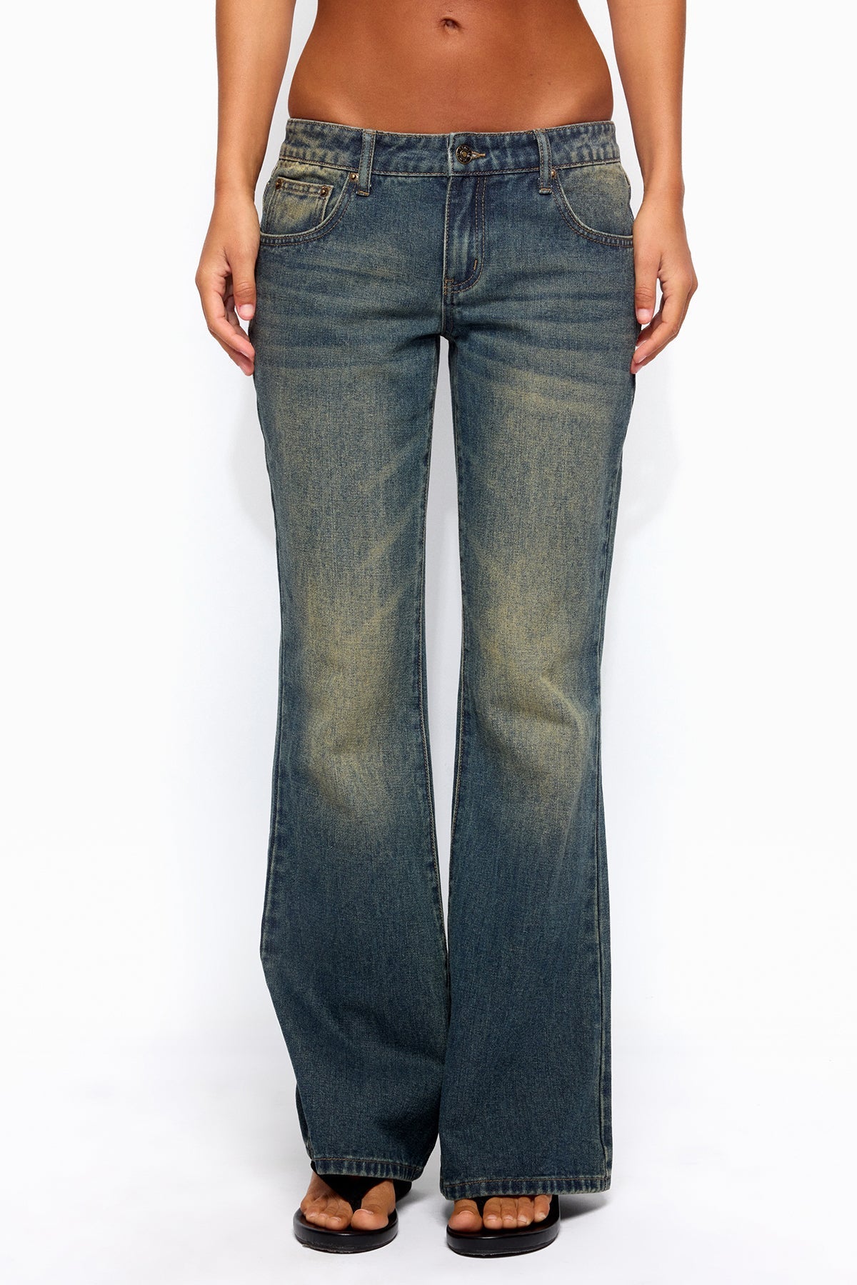 Shirili Low Rise Flared Jeans