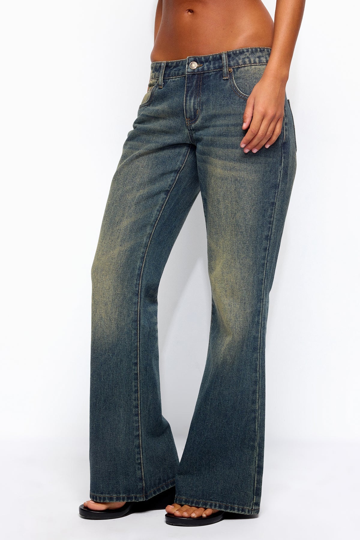 Shirili Low Rise Flared Jeans