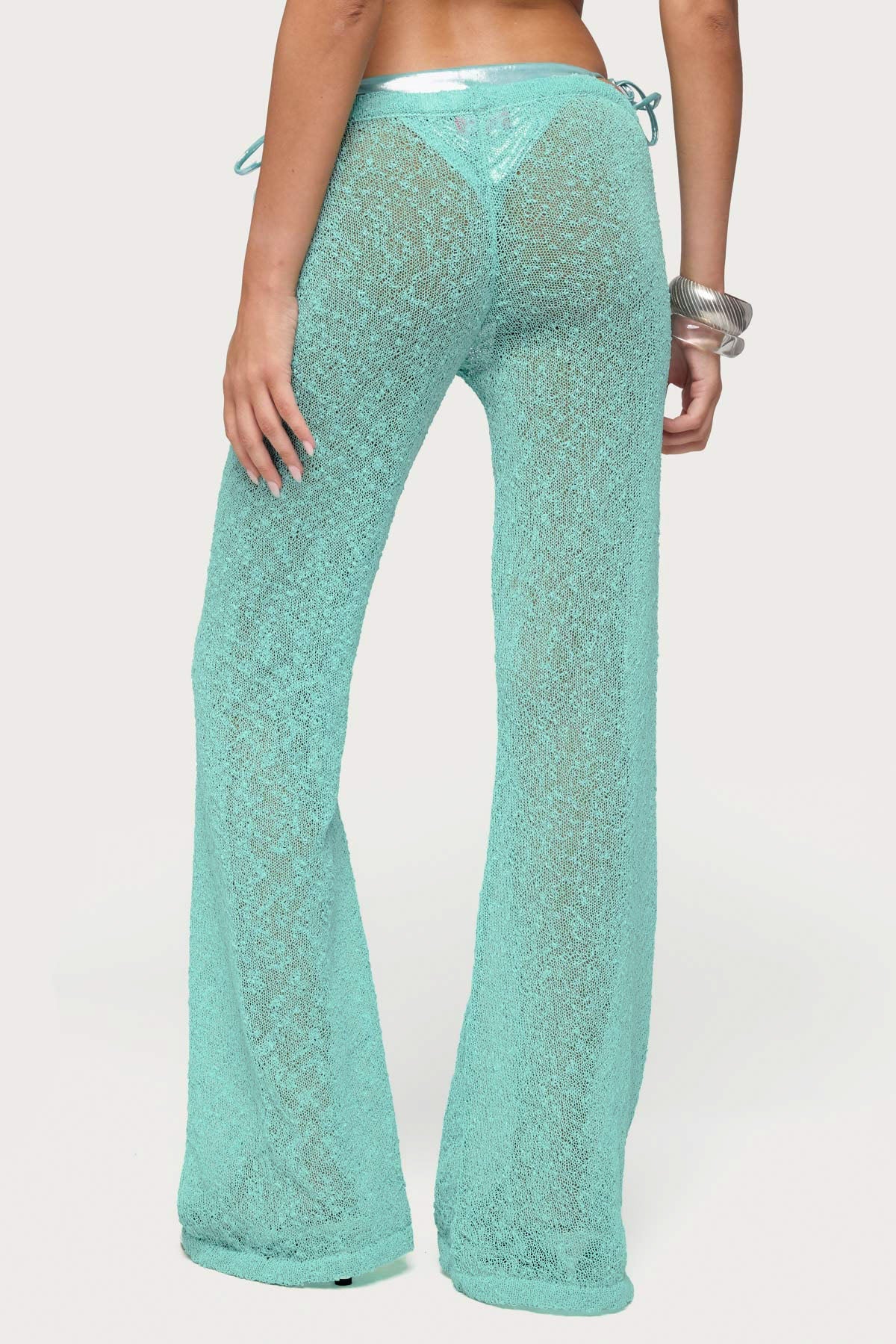 Bena Textured Knit Flared Trousers