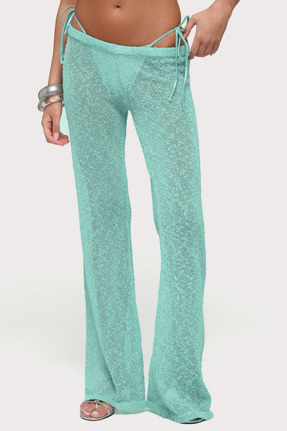 Bena Textured Knit Flared Trousers