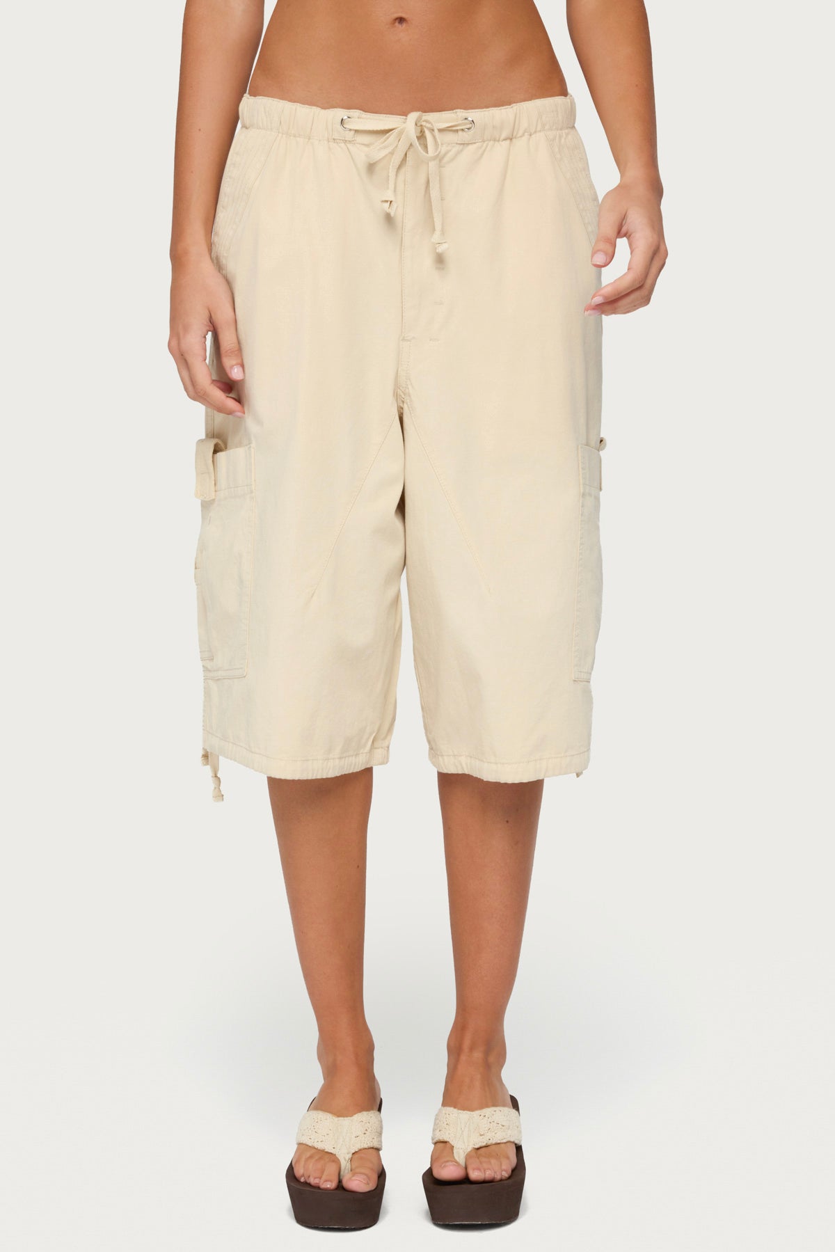 Azul Oversized Cargo Bermuda Shorts