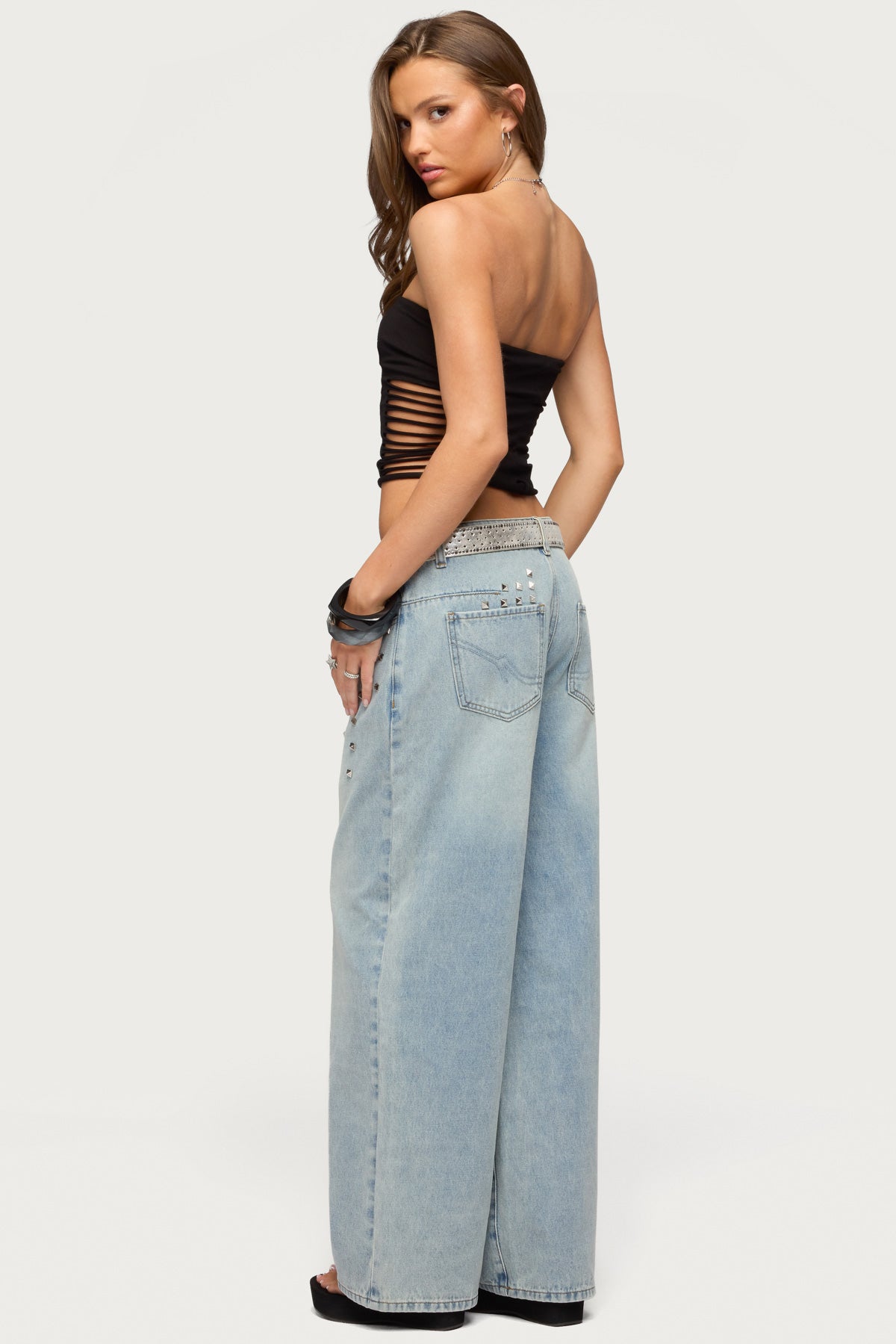 Kelcy Shredded Built In Bra Top