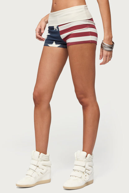USA Foldover Shorts