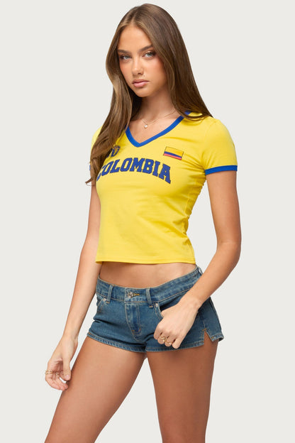 Colombia 08 V Neck T Shirt