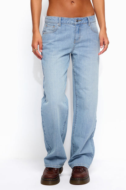 Cresida Low Rise Straight Leg Jeans