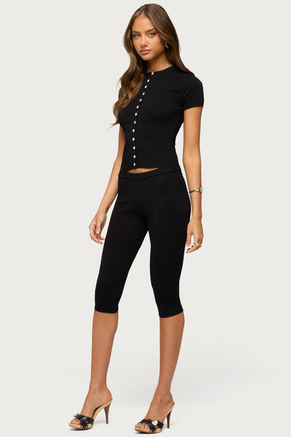 Vanessa Button Up Knit Top