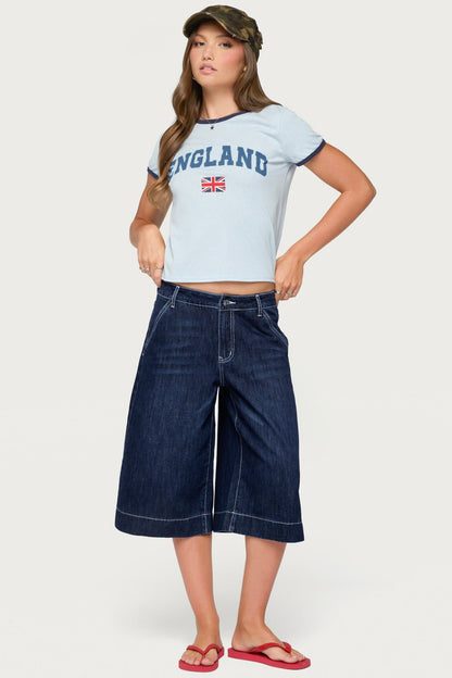 England Babe Graphic T Shirt