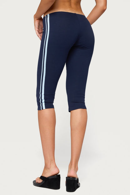 Danie Stripey Capri Leggings