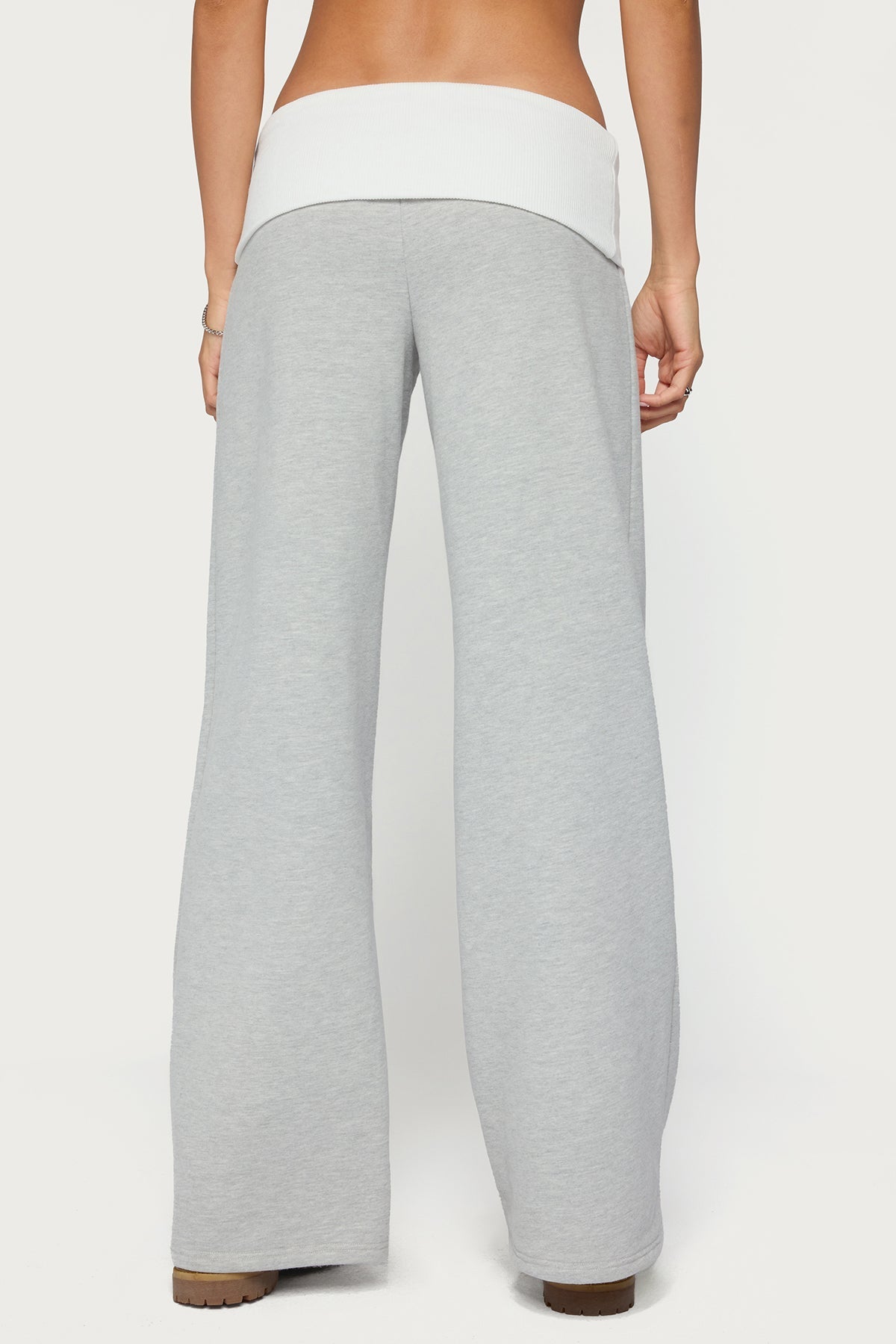Idha Contrast Foldover Baggy Joggers