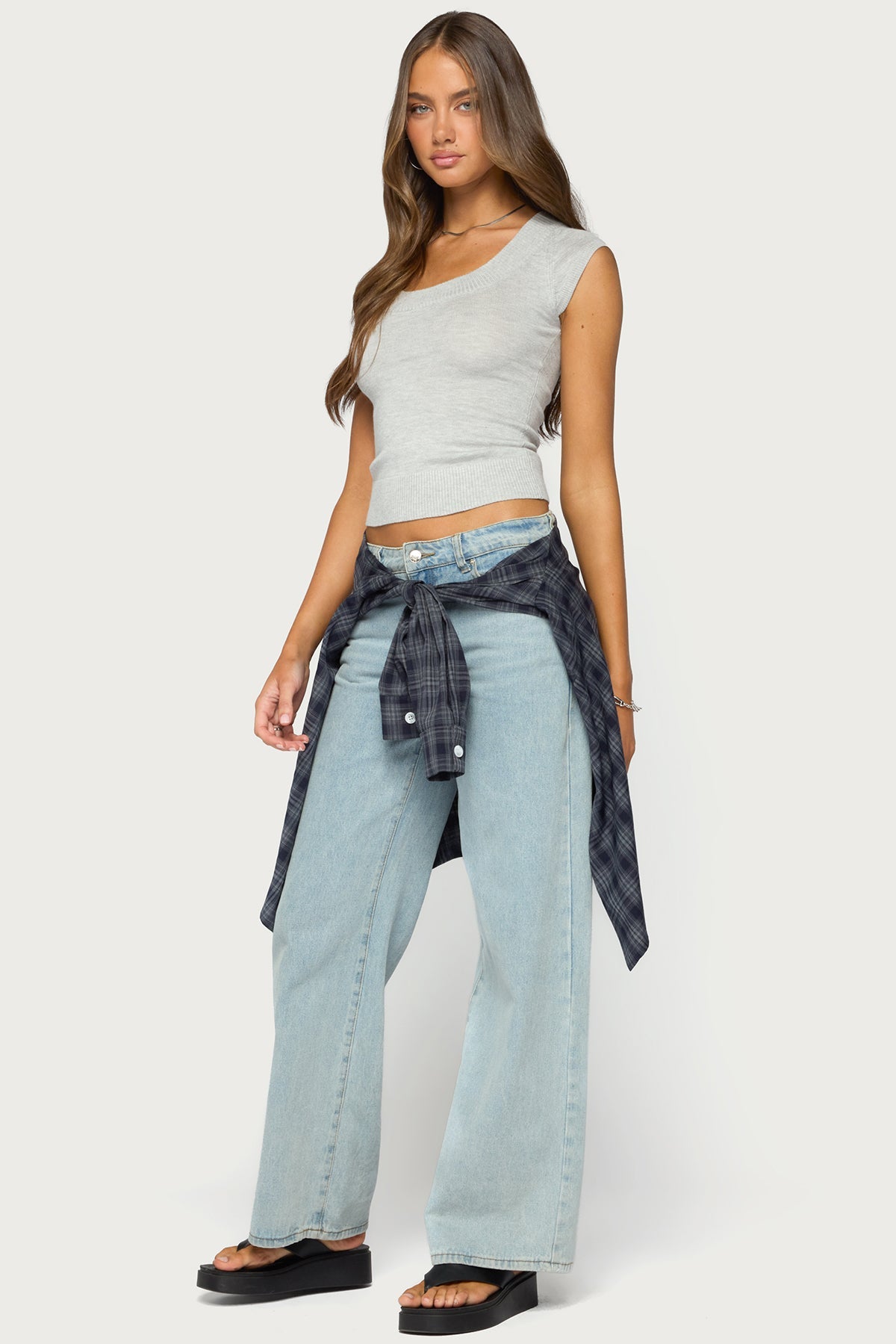 Somin Knit Scoop Neck Top