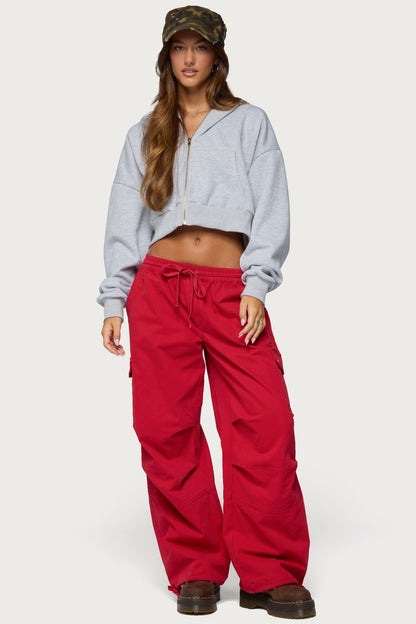 Paskal Twill Baggy Parachute Trousers
