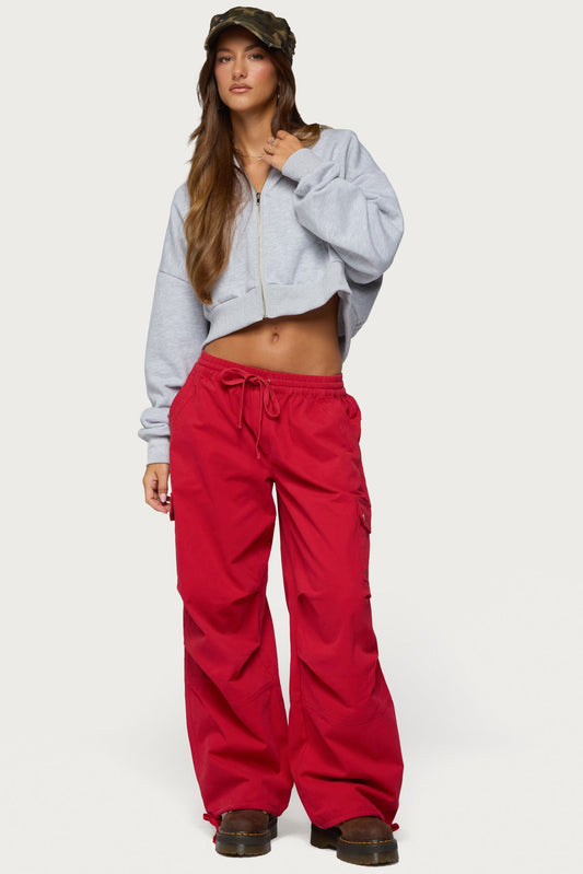 Paskal Twill Baggy Parachute Trousers