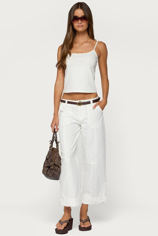 Odettia Sheer Cotton Trousers