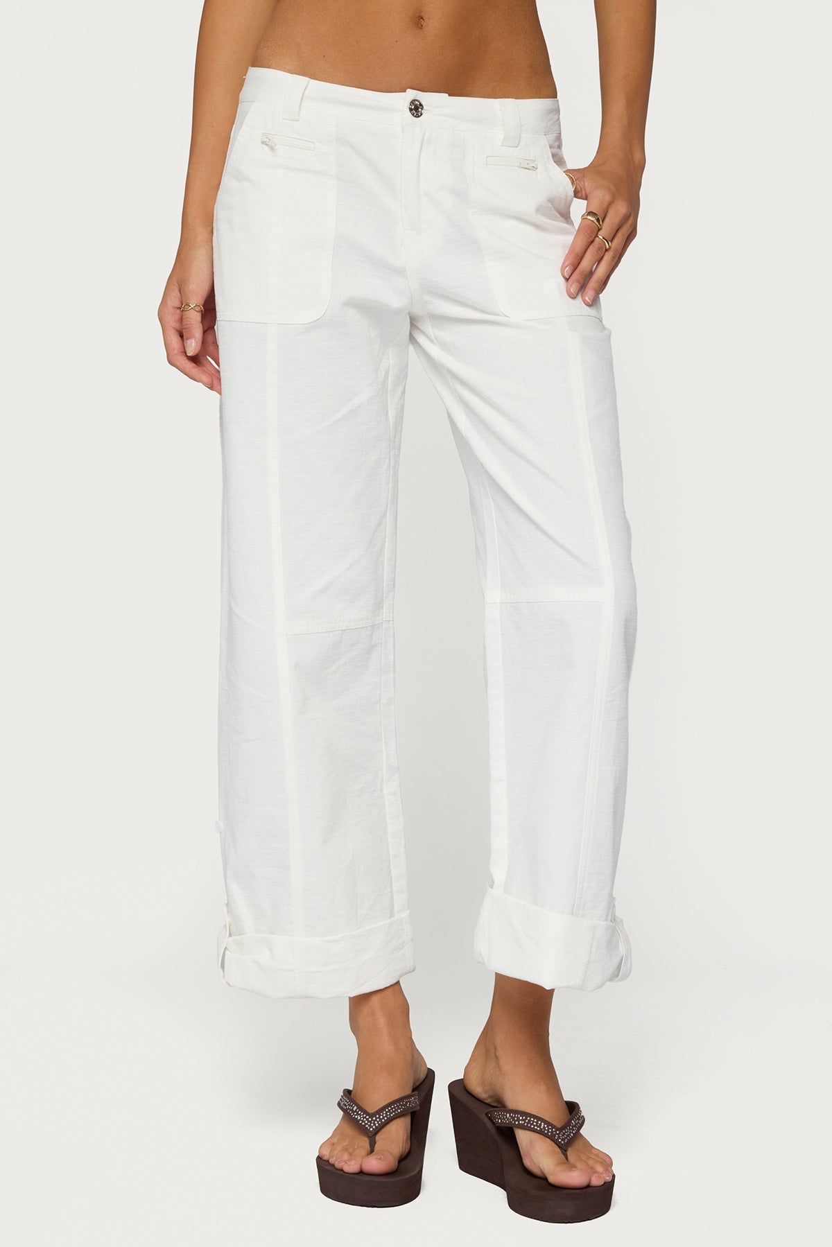 Odettia Sheer Cotton Trousers