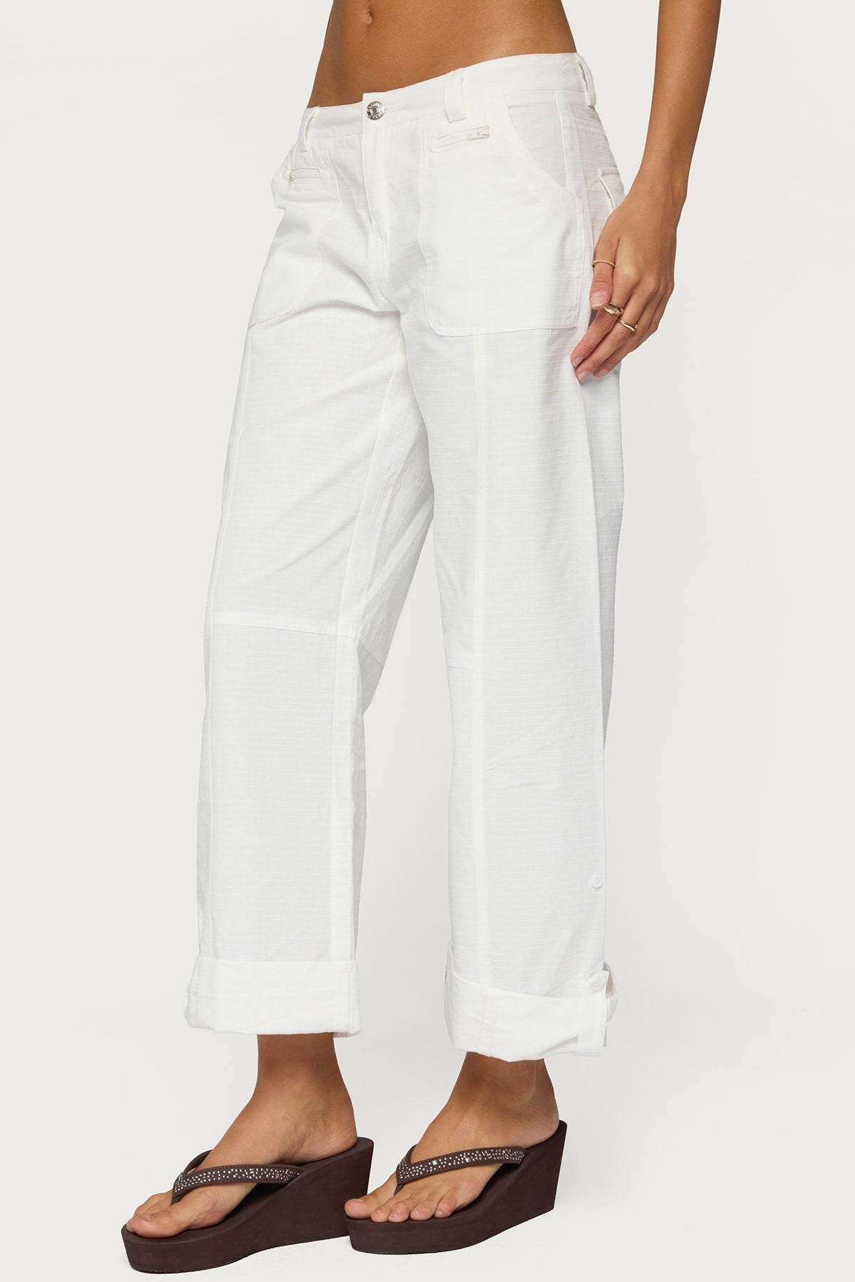 Odettia Sheer Cotton Trousers