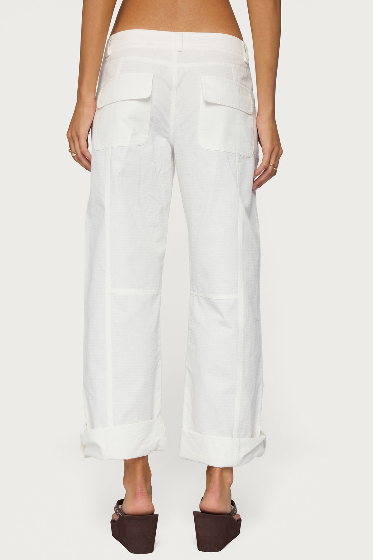 Odettia Sheer Cotton Trousers