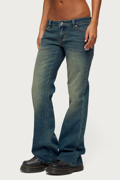 Moonie Low Rise Bootcut Jeans