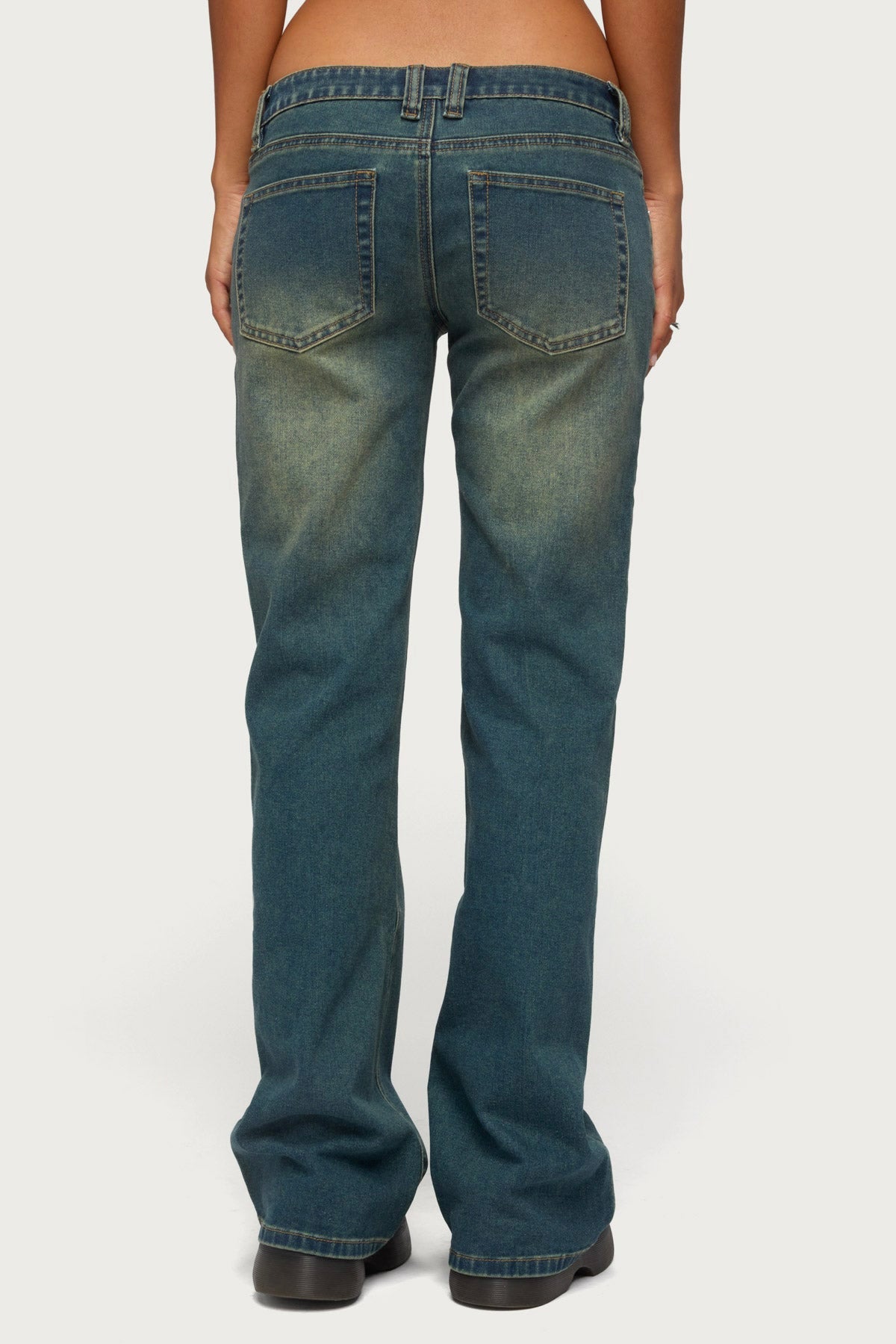 Moonie Low Rise Bootcut Jeans