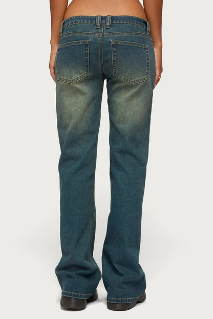 Moonie Low Rise Bootcut Jeans