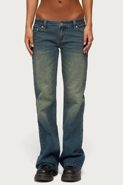 Moonie Low Rise Bootcut Jeans