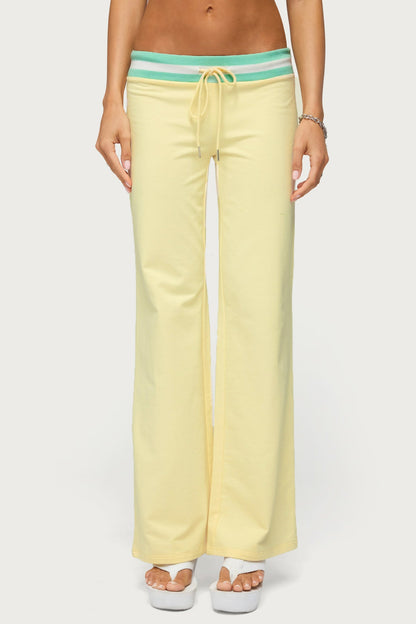 Clioh Contrast Waist Joggers