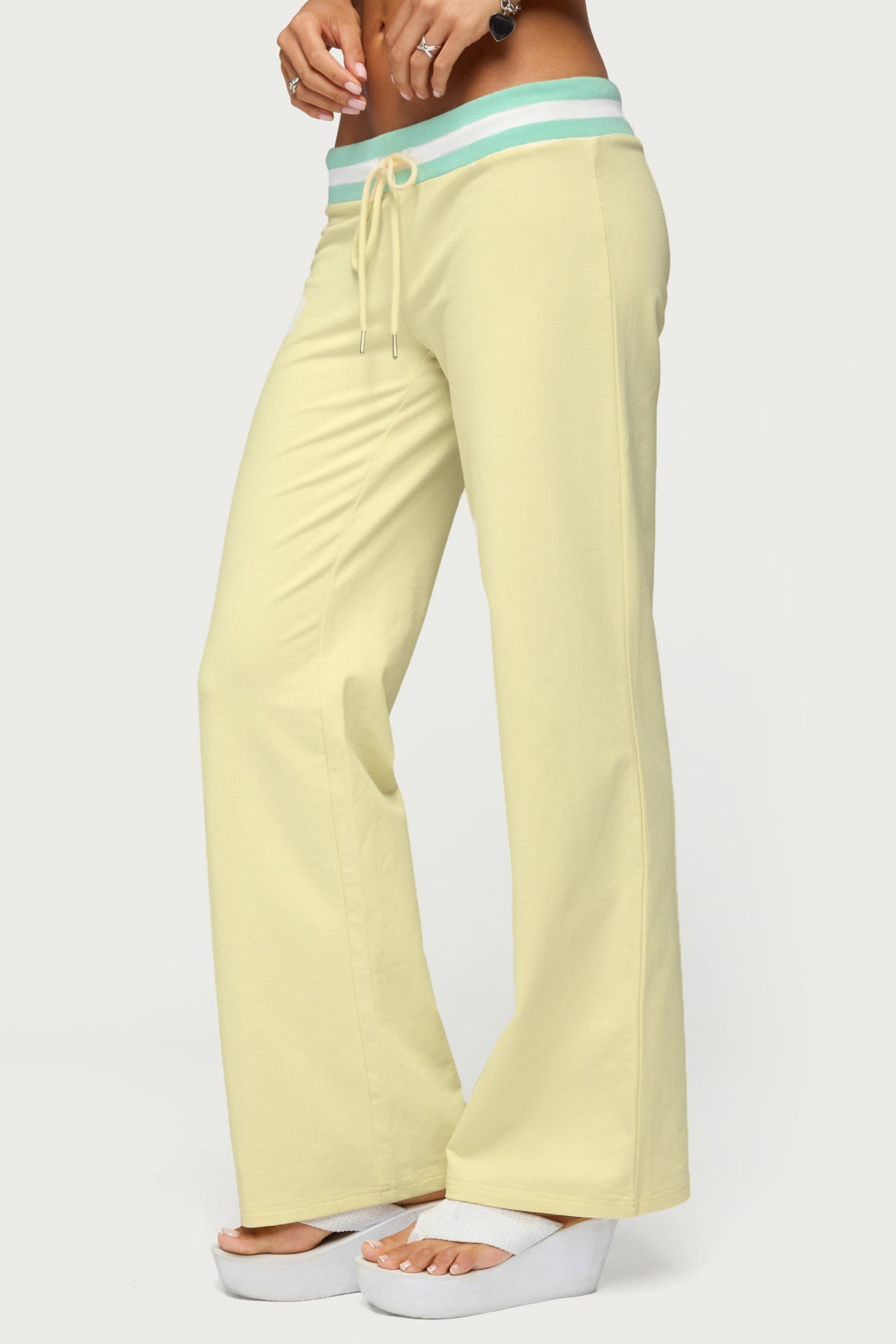 Clioh Contrast Waist Joggers
