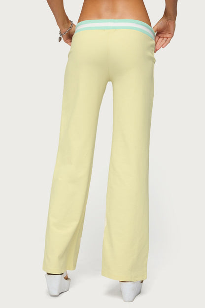Clioh Contrast Waist Joggers