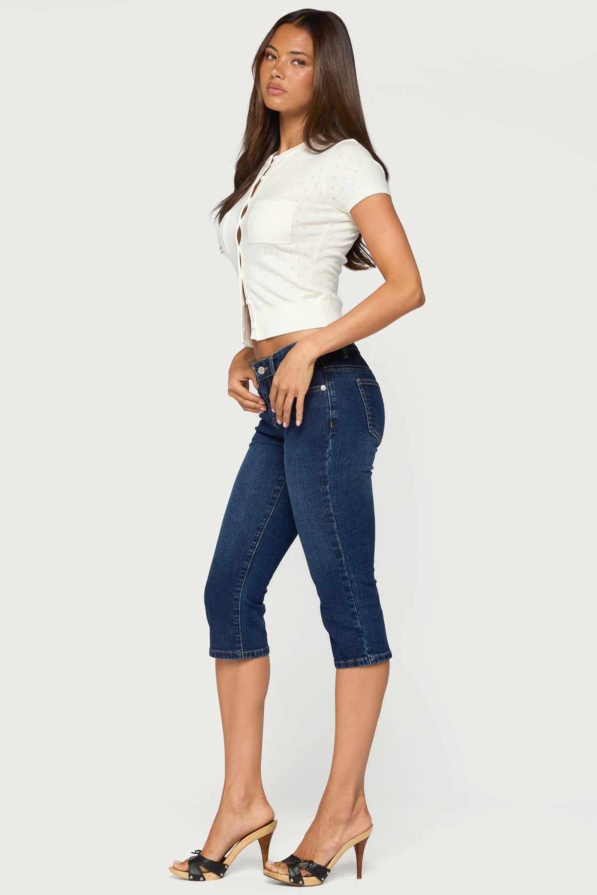 Kiyomi Knit Button Up Top