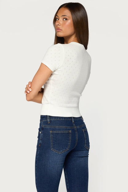 Kiyomi Knit Button Up Top