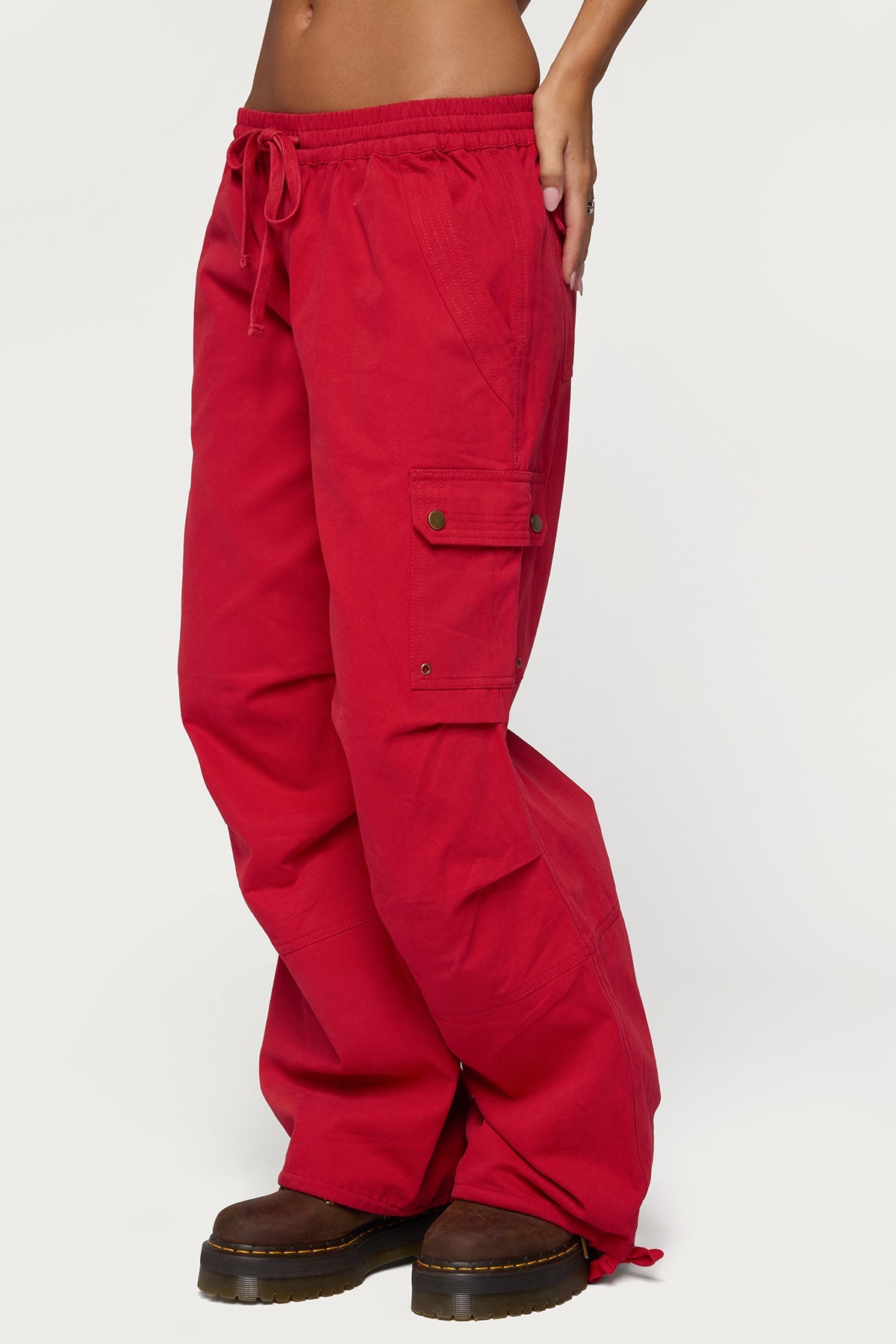 Paskal Twill Baggy Parachute Trousers