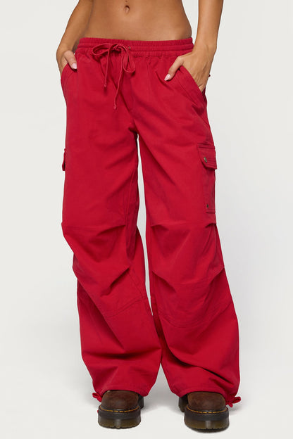 Paskal Twill Baggy Parachute Trousers