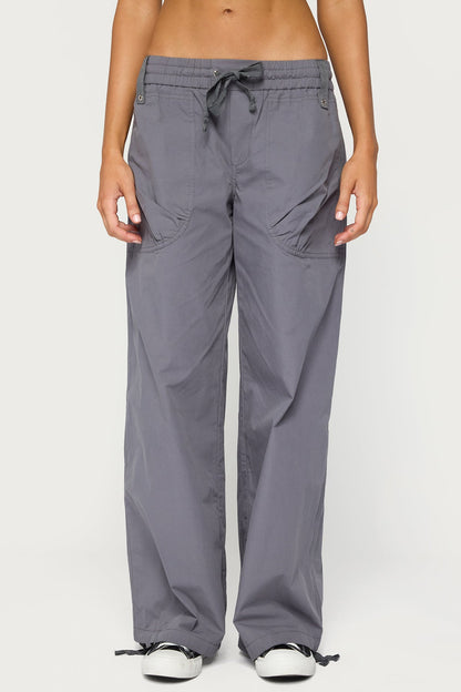 Kathleen Oversized Cotton Cargo Trousers