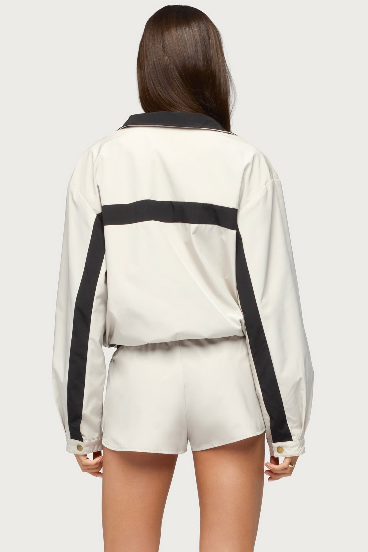 Emrie Stripey Nylon Jacket