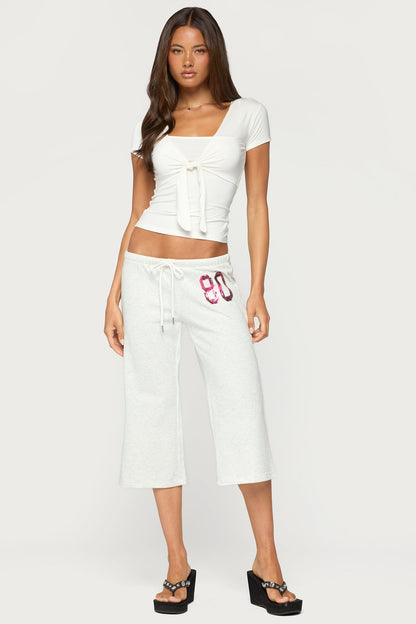 80 Sequin Capri Joggers