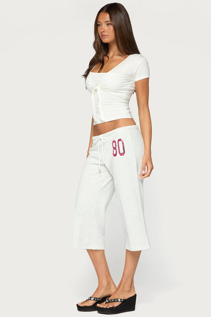80 Sequin Capri Joggers