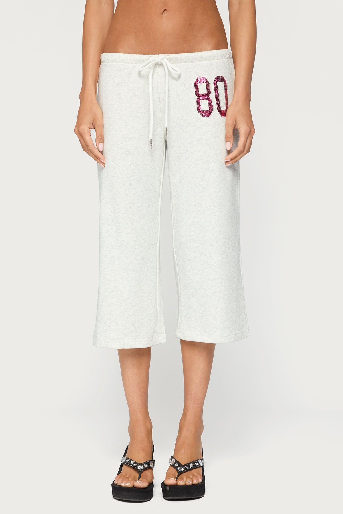 80 Sequin Capri Joggers