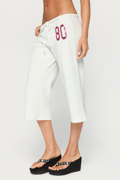 80 Sequin Capri Joggers